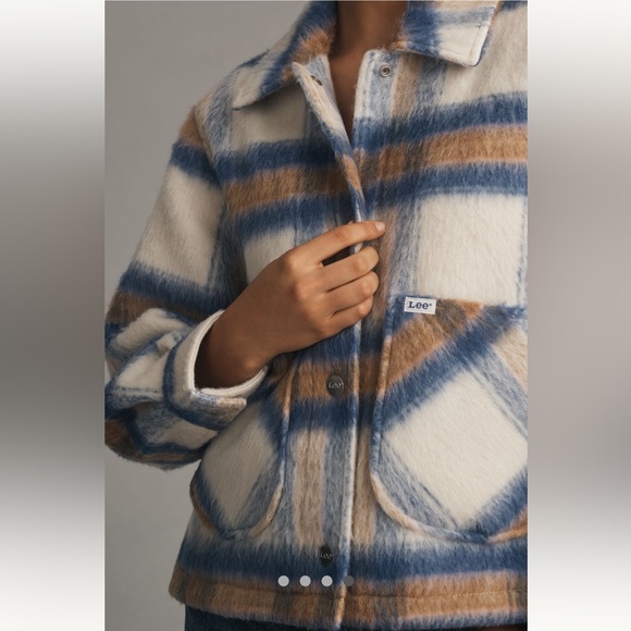 Anthropologie NWT Lee Cropped Wool Chore Jacket size S. - Picture 4 of 12